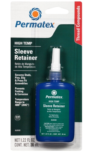Высокотемпературный анаэробный клей Permatex® High Temperature Sleeve Retainer 64040