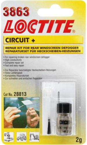 Струмопровідний лак для ремонту ниток обігріву скла Loctite MR 3863 Circuit+ 2мл